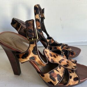 INC International Concepts Leopard Print Heels